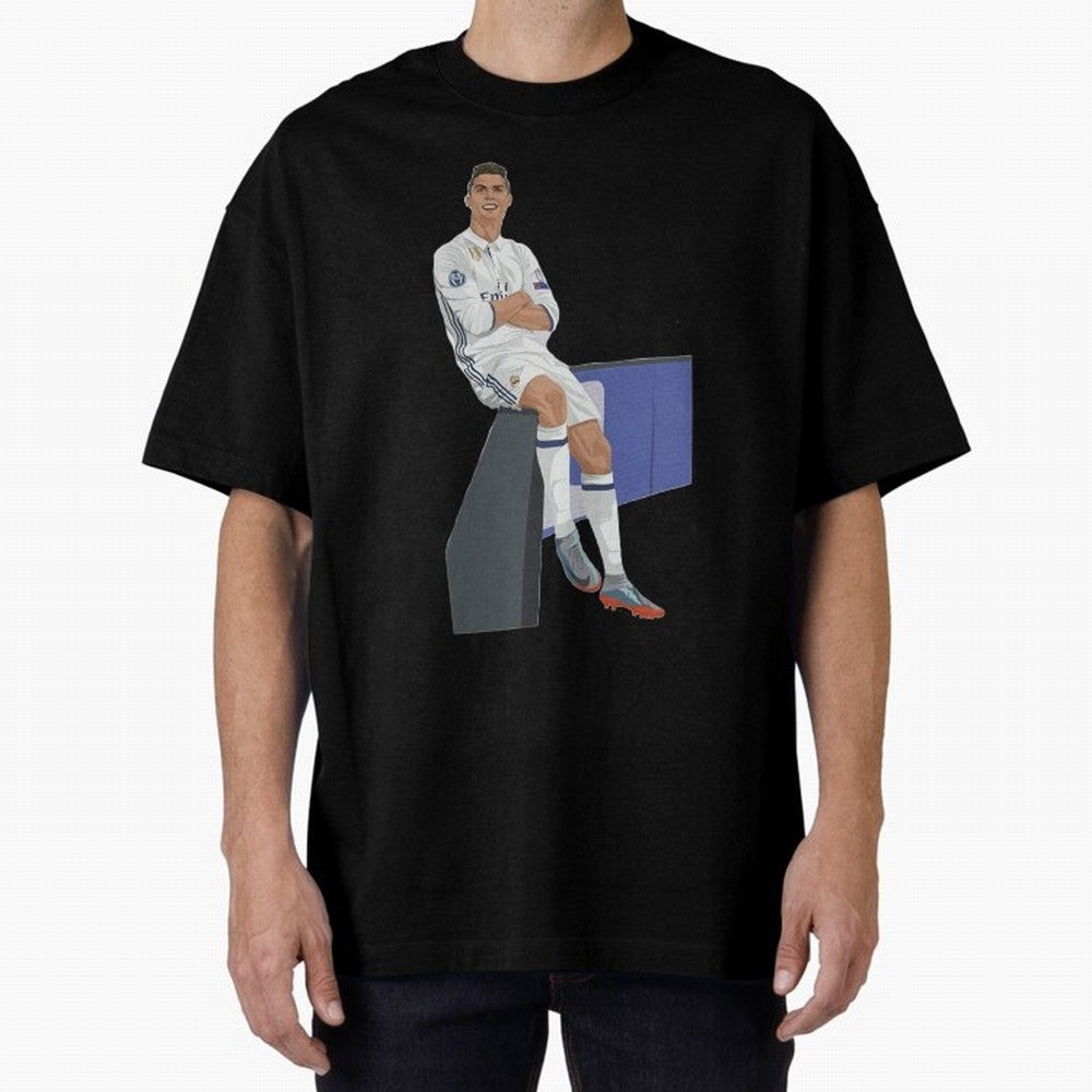 Cristiano Ronaldo Oversized T-Shirt Celebrate Rivalries and Pride in FIFA World Cup 2026 USA Canada Mexico Spirit, Made for Argentina and Brazil, Messi and Cristiano Ronaldo, Football Passion, Legendary Performances, Festival Vibes and Supporter