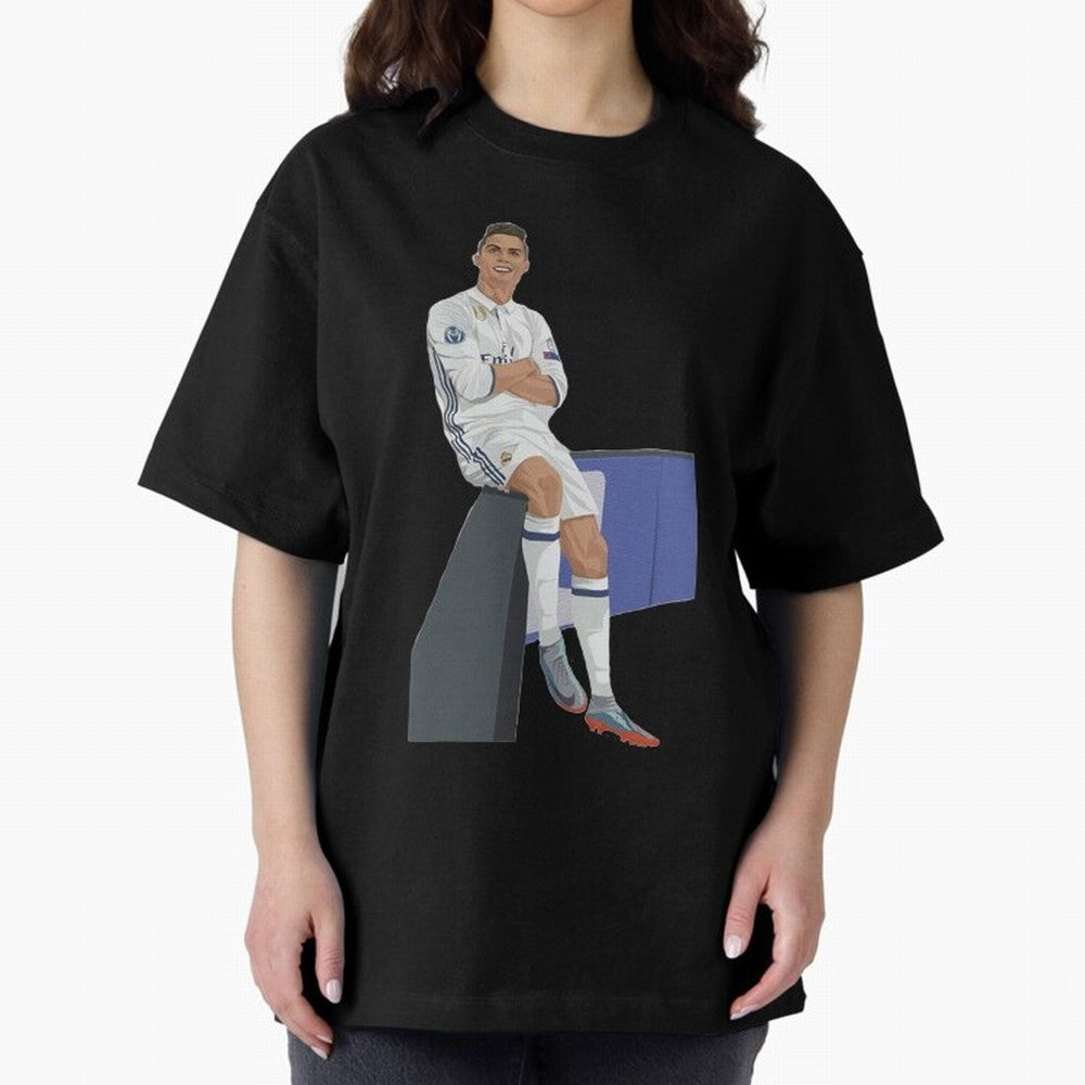 Cristiano Ronaldo Oversized T-Shirt Celebrate Rivalries and Pride in FIFA World Cup 2026 USA Canada Mexico Spirit, Made for Argentina and Brazil, Messi and Cristiano Ronaldo, Football Passion, Legendary Performances, Festival Vibes and Supporter
