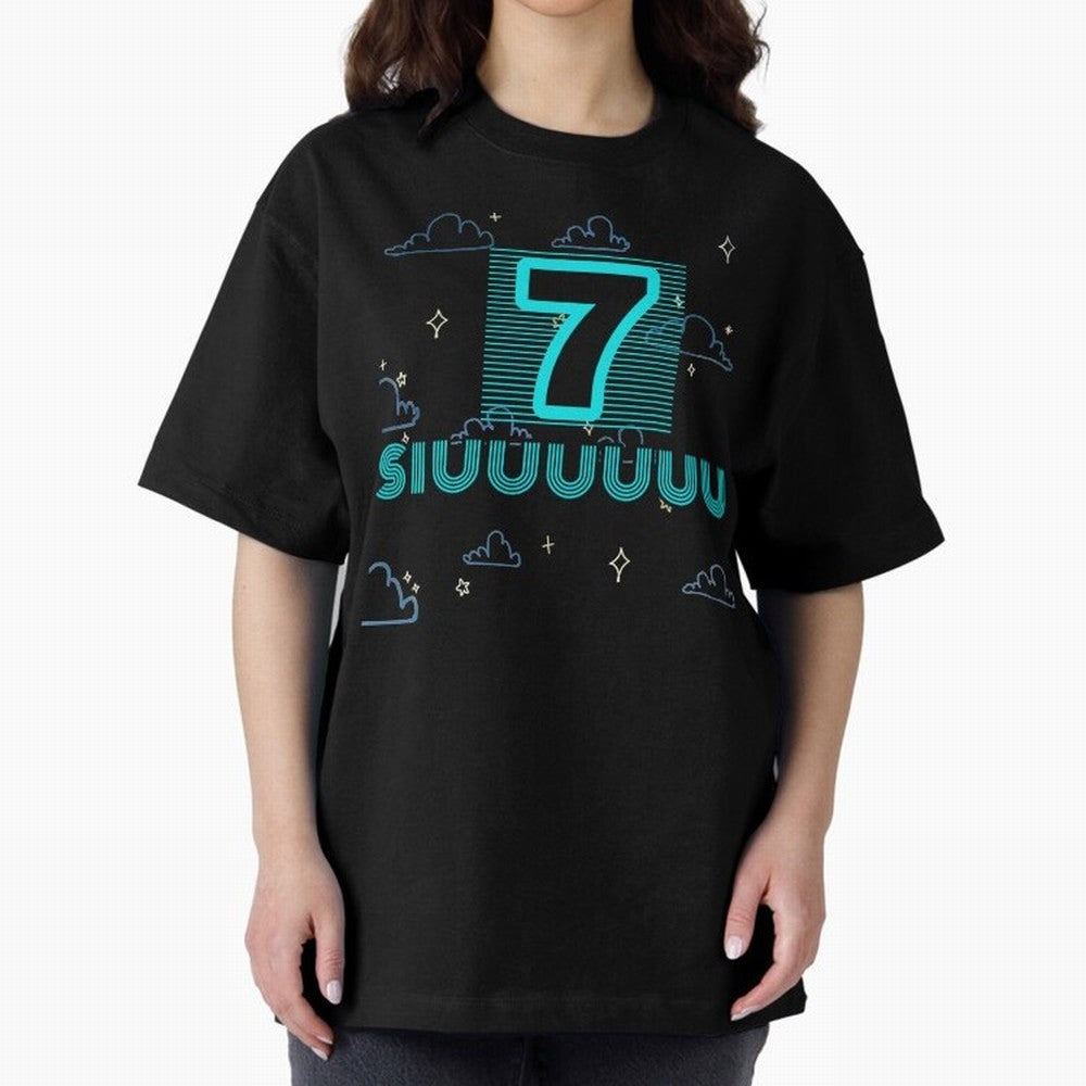 Siuuuuu 7 Cristiano ronaldo Oversized T-Shirt Carry National Pride through Global Football Passion for FIFA World Cup 2026, Filled with Messi, CR7 and Mbappe, Argentina and Brazil, Stadium Chants, National Pride, Trophy Dreams and Unforgettable