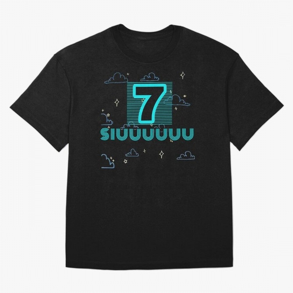 Siuuuuu 7 Cristiano ronaldo Oversized T-Shirt Carry National Pride through Global Football Passion for FIFA World Cup 2026, Filled with Messi, CR7 and Mbappe, Argentina and Brazil, Stadium Chants, National Pride, Trophy Dreams and Unforgettable