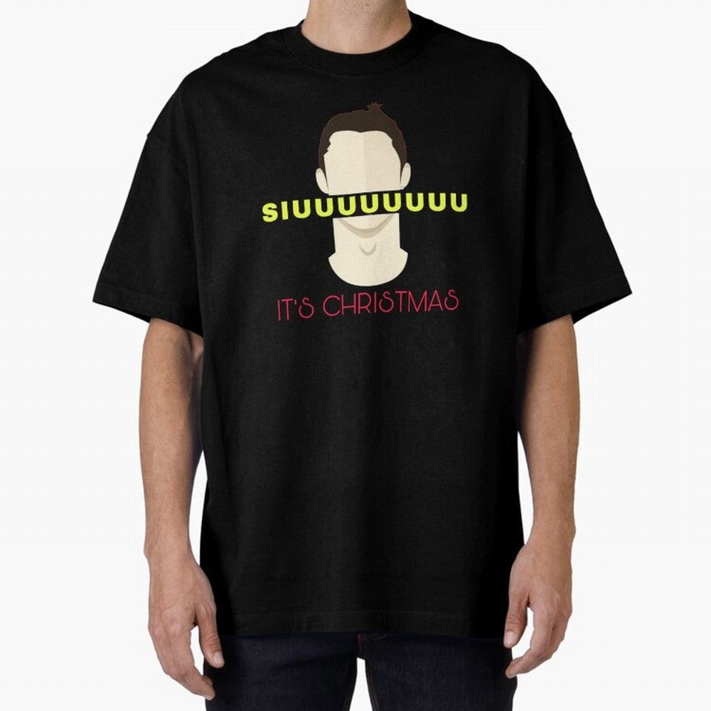 Siuuu it¡¯s Christmas CR7 Oversized T-Shirt Show Fan Pride Across the FIFA World Cup 2026 USA Canada Mexico Journey through Messi and Cristiano Ronaldo Highlights, England Pride, Global Supporter Spirit, Legendary Goals, National Colors and