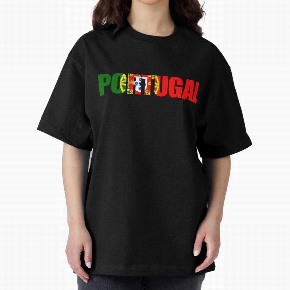 Portugal Country Oversized T-Shirt Share the Excitement of the FIFA World Cup 2026 Journey through Cristiano Ronaldo Highlights, Brazil, Portugal and Argentina Pride, Football History, Final Match Energy, Crowd Noise and Once in a Lifetime Moments;
