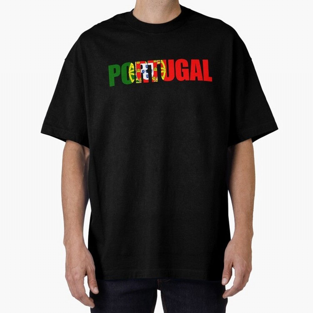 Portugal Country Oversized T-Shirt Share the Excitement of the FIFA World Cup 2026 Journey through Cristiano Ronaldo Highlights, Brazil, Portugal and Argentina Pride, Football History, Final Match Energy, Crowd Noise and Once in a Lifetime Moments;