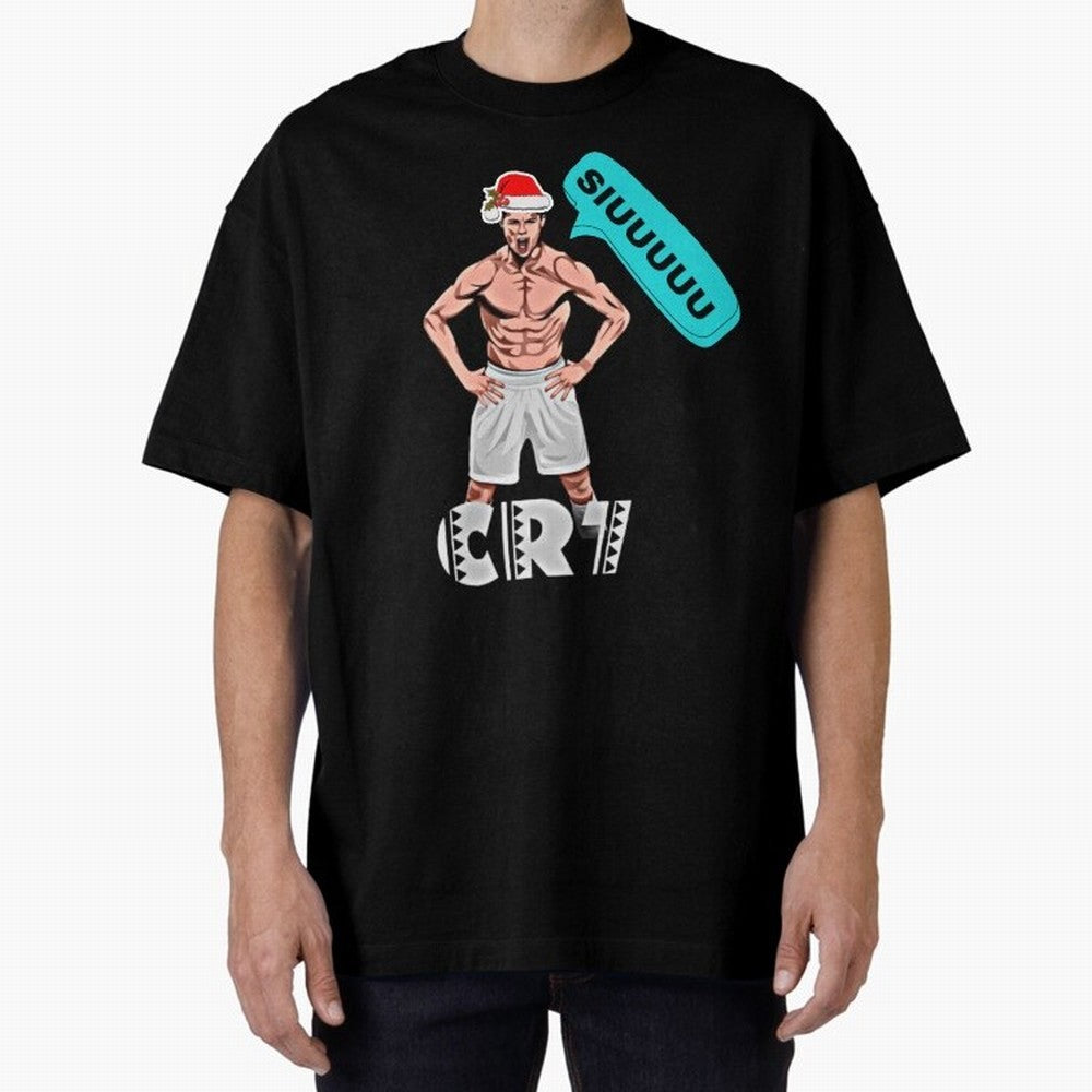 Siuuu Cristiano ronaldo Oversized T-Shirt Honor Football Greatness during FIFA World Cup 2026 Spirit, Driven by Argentina and Brazil, CR7 and Messi, Match Day Excitement, Supporter Culture, Golden Goals and Global Football Passion; Made for