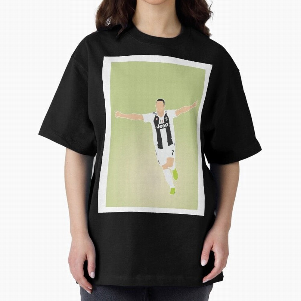 CRISTIANO RONALDO Oversized T-Shirt Make Game Day About Global Football Passion for FIFA World Cup 2026, with Messi and Cristiano Ronaldo, Netherlands, Tournament Hype, Historic Matchups, Family Viewing Parties and Global Sports Pride; Created for
