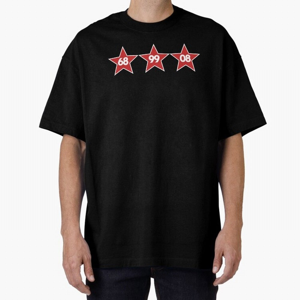 Manchester United European Cups Oversized T-Shirt Stand Out with Spirit from FIFA World Cup 2026 Spirit, Centered on Portugal, Cristiano Ronaldo, Stadium Chants, National Pride, Trophy Dreams and Unforgettable Football Memories; Made for Collectors