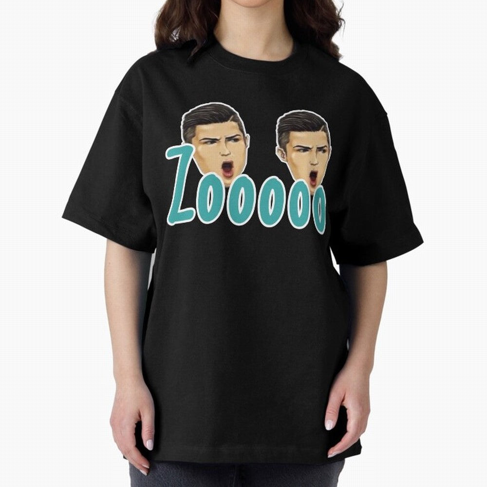 Zooo CR7 funny goal Oversized T-Shirt Relive Legendary Nights from Global Football Passion for FIFA World Cup 2026 USA Canada Mexico, with Haaland, Argentina, France and Brazil, Supporter Pride, Iconic Celebrations, Legendary Names and Global Match