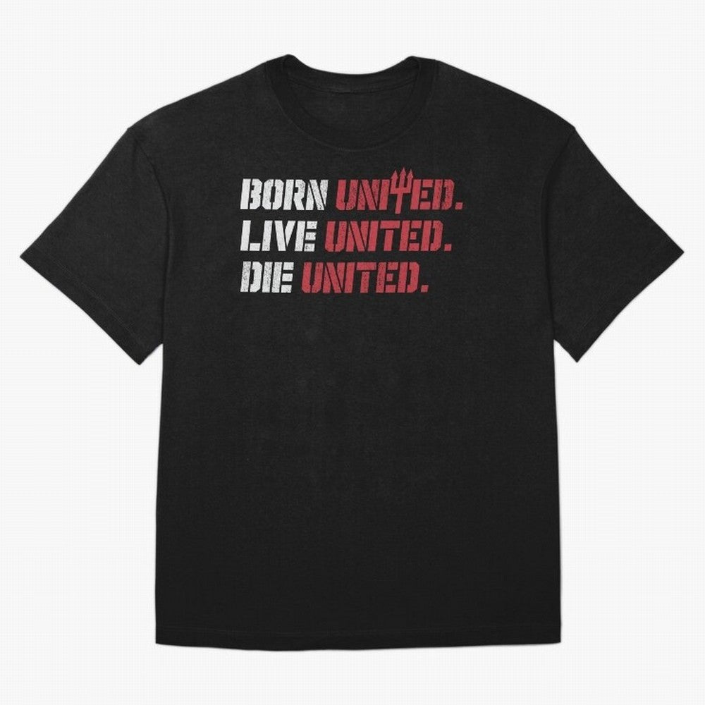 Manchester United - Born United Oversized T-Shirt Relive the Noise and Pride of the FIFA World Cup 2026 Group Stage Journey through Cristiano Ronaldo Highlights, Portugal, Spain and Germany Pride, Football Passion, Legendary Performances, Festival