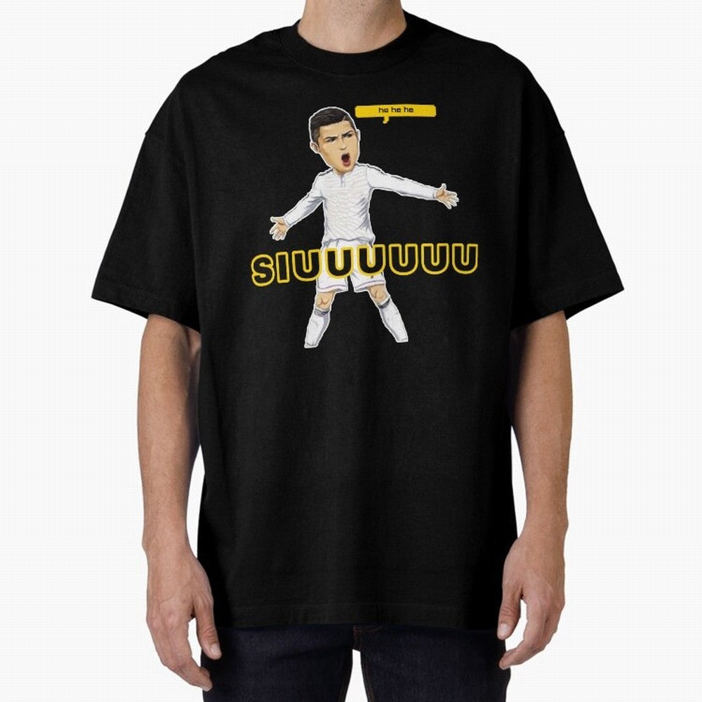 hehehe suiii cristiano ronaldo goal Oversized T-Shirt Bring International Match Energy to FIFA World Cup 2026 USA Canada Mexico Capturing Messi and Cristiano Ronaldo, Germany Energy, Goal Celebration Energy, Supporter Heritage, Football Icons and