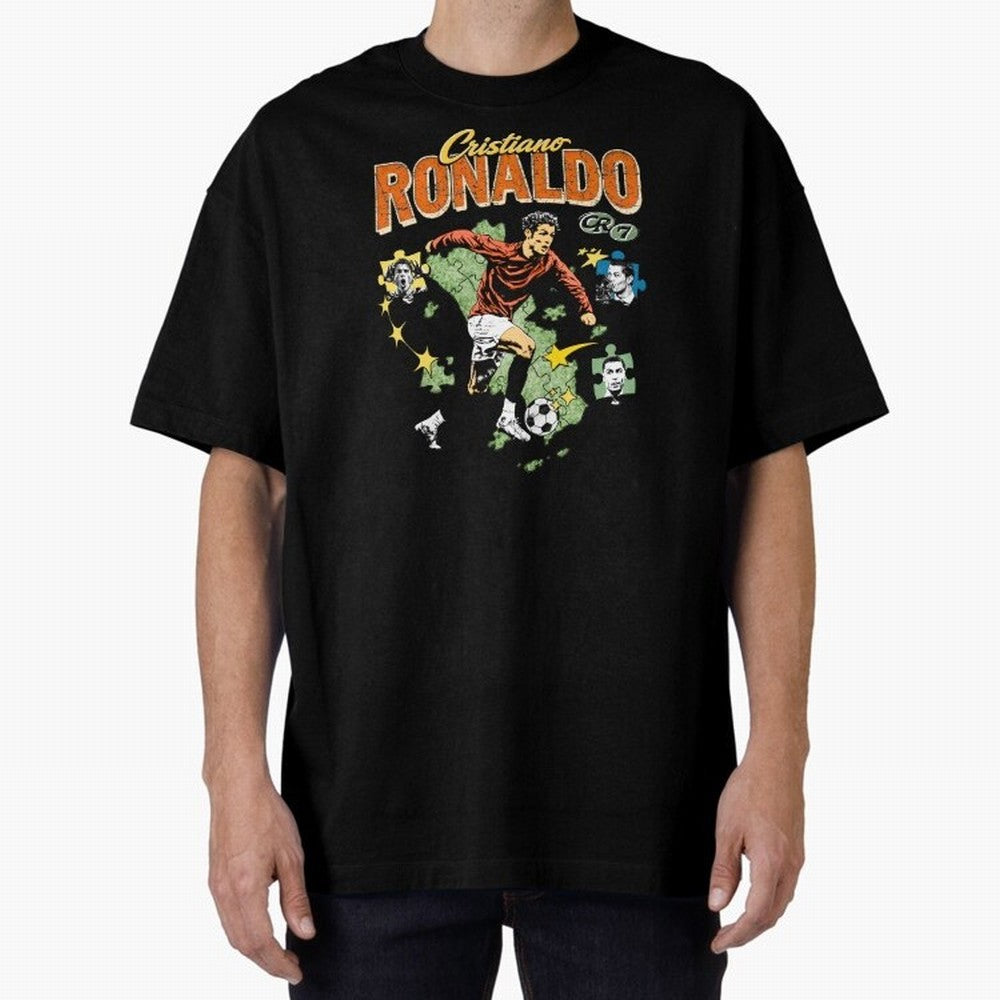 CR7 Cristiano Ronaldo Vintage Oversized T-Shirt Follow the Final Road of FIFA World Cup 2026 Group Stage for Fans of Messi and Cristiano Ronaldo and Portugal, Bringing Stadium Chants, National Pride, Trophy Dreams and Unforgettable Football