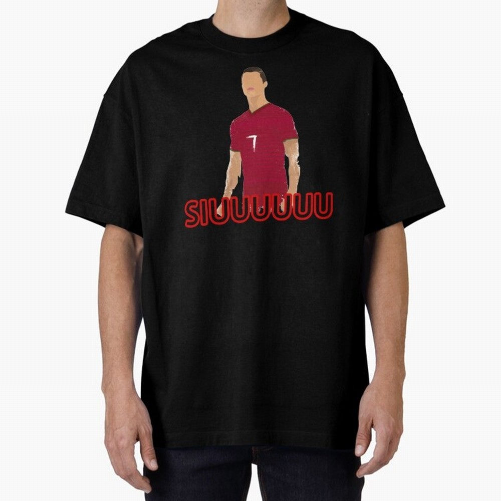 Siuuu Cristiano ronaldo goal Oversized T-Shirt Cheer for FIFA World Cup 2026 Group Stage Spirit, with England, Cristiano Ronaldo, Stadium Memories, Football Loyalty, International Chants and Championship Tradition; Great for Watch Parties, Sports