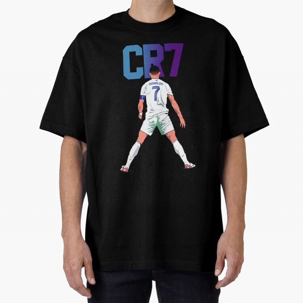 CR7 Oversized T-Shirt Support the Legends of Match Day Hype around FIFA World Cup 2026 USA Canada Mexico, Haaland and Mbappe, England, Soccer Culture, Superstar Moments, National Team Dreams and Competitive Fire; Ideal for Football Dads, Football