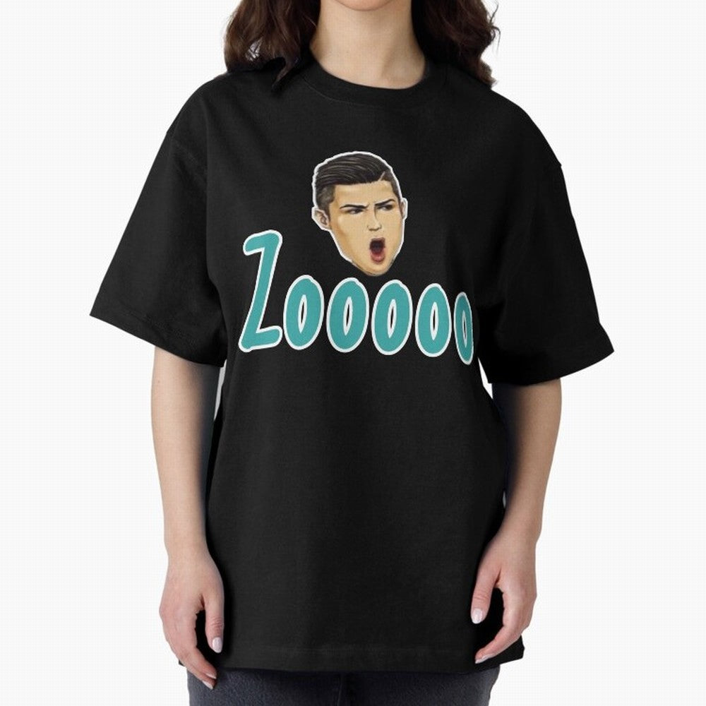 Zoooo funy CR7 goal suiii Oversized T-Shirt Get Ready for Match Day Hype around FIFA World Cup 2026 Group Stage, Mbappe and Neymar, Spain, Vintage Soccer Flavor, Modern Football Stars, National Flags and Final Night Emotion; Perfect for Supporters