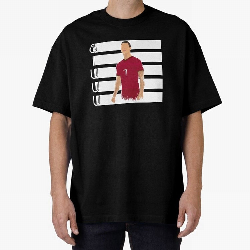Siuuu cr7 funny goal Oversized T-Shirt Join the Countdown to Match Day Hype around FIFA World Cup 2026 Group Stage, Neymar, Haaland and Cristiano Ronaldo, Portugal, Spain and Germany, Goal Celebration Energy, Supporter Heritage, Football Icons and
