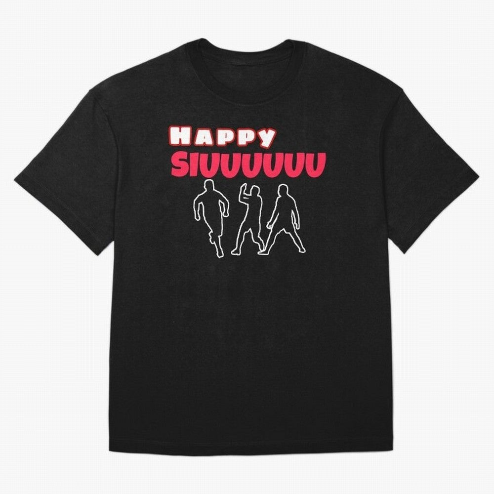 Happy siuuu CR7 goal Oversized T-Shirt Make Your Look Match Global Football Passion for FIFA World Cup 2026 USA Canada Mexico, Made for Messi and Cristiano Ronaldo, England, Champion Mindset, Group Stage Buzz, Knockout Tension and Passionate Fan