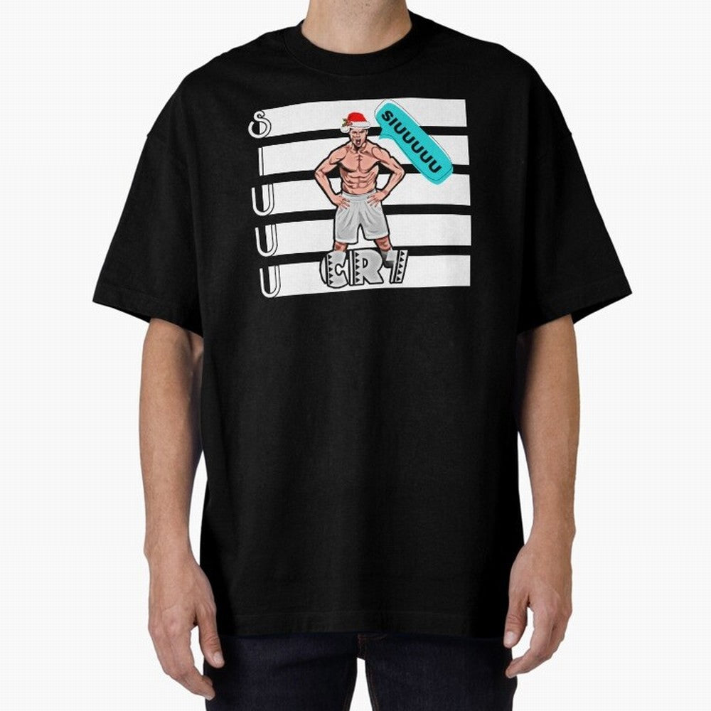 Siuuu Cristiano ronaldo goal Oversized T-Shirt Represent the Passion of Global Football Passion for FIFA World Cup 2026 USA Canada Mexico, Made for Messi, CR7 and Mbappe, Portugal, Vintage Soccer Flavor, Modern Football Stars, National Flags and