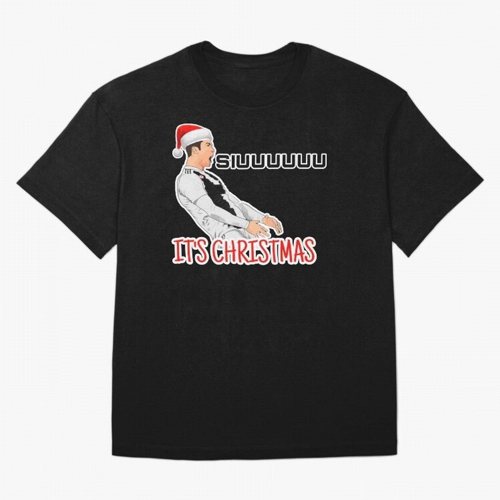Siuuu it¡¯s Christmas CR7 funny Oversized T-Shirt Show Up for the Glory of FIFA World Cup 2026 Spirit, Centered on Brazil, Portugal and Argentina, Messi, CR7 and Mbappe, Football Festival Excitement, Trophy Ambitions, Country Rivalries and Star