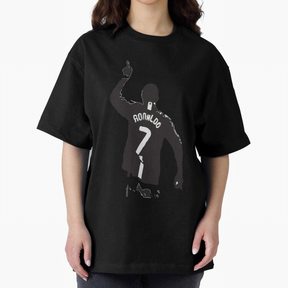 Cristiano Ronaldo 1 Oversized T-Shirt Create FIFA World Cup 2026 USA Canada Mexico Spirit, Celebrating England, Mbappe and Neymar, Fan Favorite Moments, National Team Passion, Big Match Drama and Soccer History; Created for Match Day Parties,