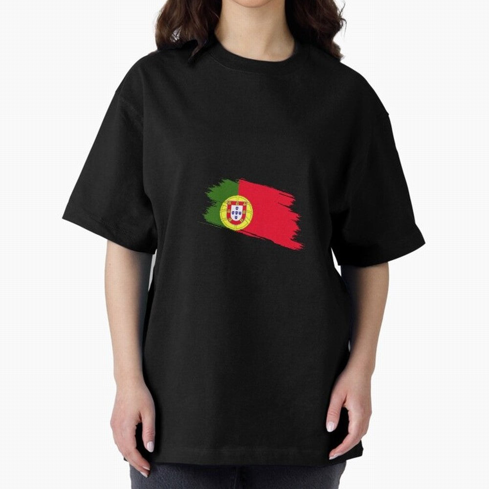 Portugal Oversized T-Shirt Show Fan Pride Across Match Day Hype around FIFA World Cup 2026 USA Canada Mexico, Messi and Cristiano Ronaldo, Spain and Netherlands, Sports Nostalgia, International Competition, Famous Players and Unforgettable