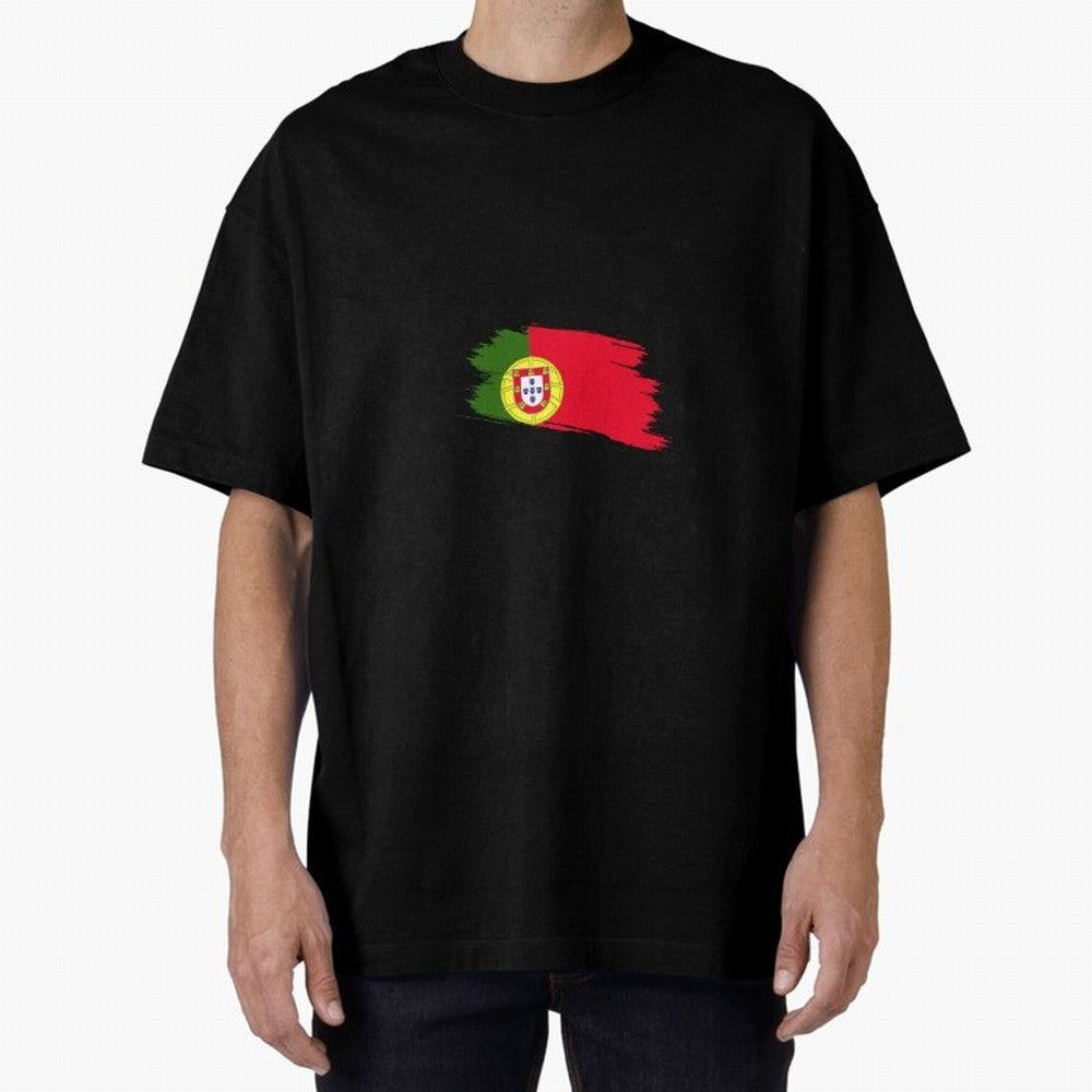 Portugal Oversized T-Shirt Show Fan Pride Across Match Day Hype around FIFA World Cup 2026 USA Canada Mexico, Messi and Cristiano Ronaldo, Spain and Netherlands, Sports Nostalgia, International Competition, Famous Players and Unforgettable