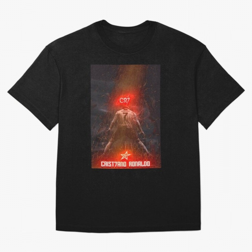 CR7 - CRISTIANO RONALDO Oversized T-Shirt Make Your Look Match Match Day Hype around FIFA World Cup 2026 Group Stage, CR7, England and Germany, Worldwide Fan Energy, Dramatic Goals, Stadium Lights and Championship Celebrations; Great for Watch