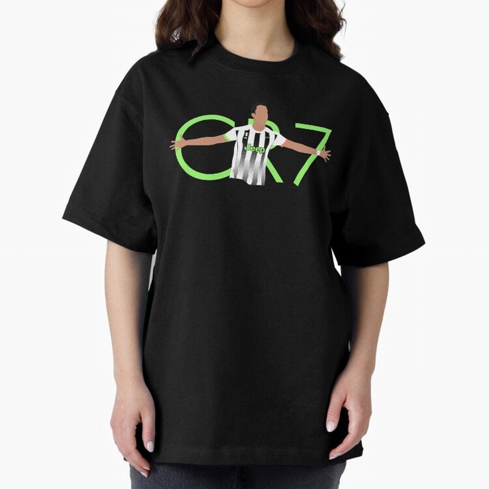 CR7 Oversized T-Shirt Join the Global Buzz around FIFA World Cup 2026 USA Canada Mexico Celebrating Messi, CR7 and Mbappe, England and Germany Energy, Vintage Soccer Flavor, Modern Football Stars, National Flags and Final Night Emotion; Ideal for