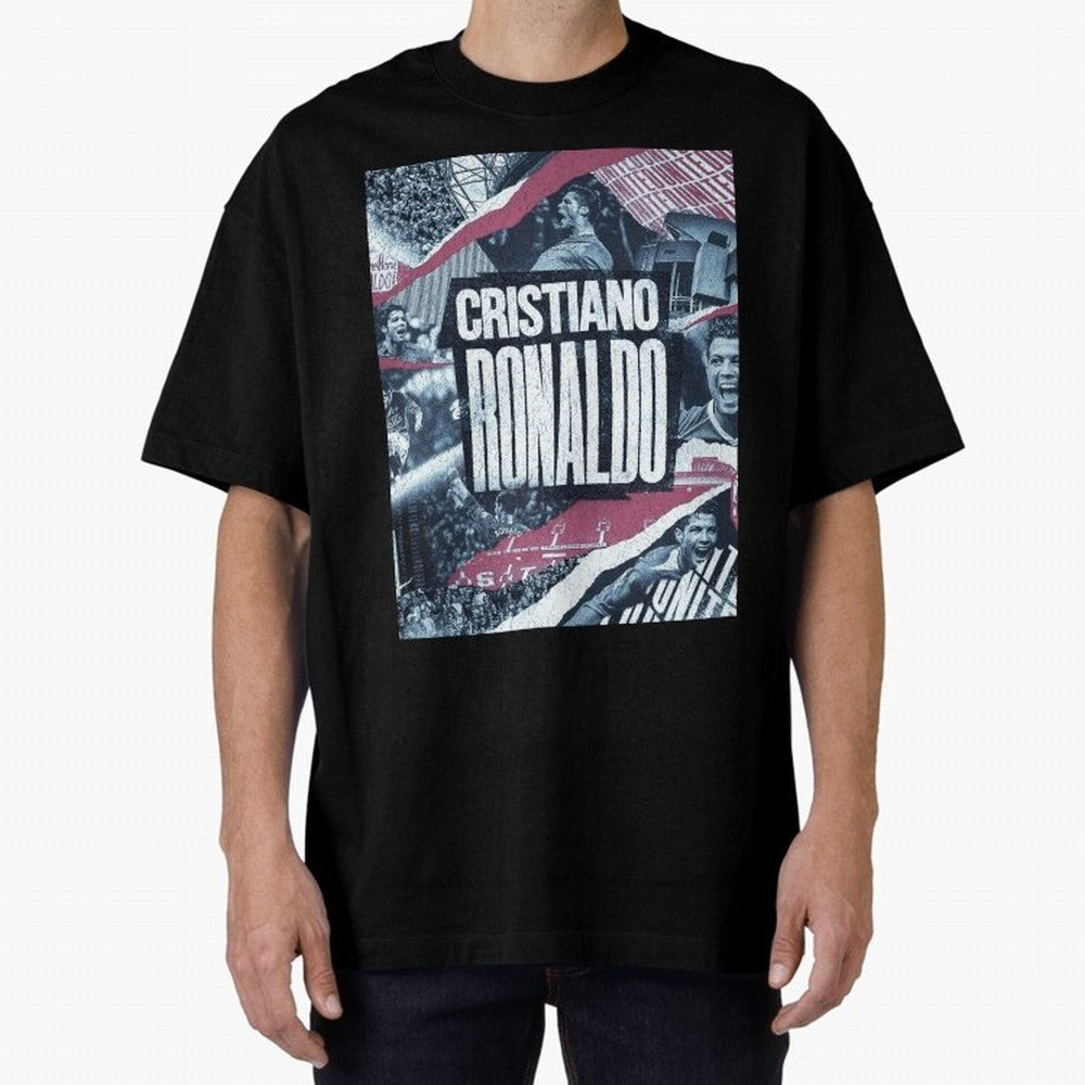 Cristiano Ronaldo Oversized T-Shirt Show Match Day Excitement for FIFA World Cup 2026 Group Stage Built around Messi, CR7 and Mbappe, Argentina Energy, Soccer Culture, Superstar Moments, National Team Dreams and Competitive Fire; Perfect for
