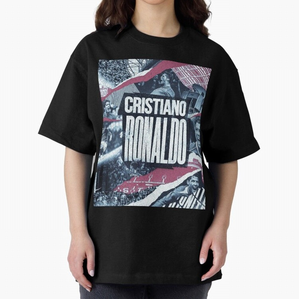 Cristiano Ronaldo Oversized T-Shirt Show Match Day Excitement for FIFA World Cup 2026 Group Stage Built around Messi, CR7 and Mbappe, Argentina Energy, Soccer Culture, Superstar Moments, National Team Dreams and Competitive Fire; Perfect for