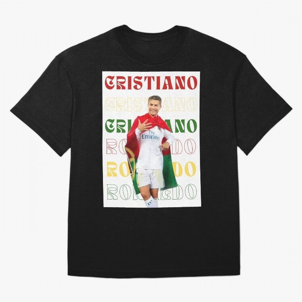 Cristiano Ronaldo designs Oversized T-Shirt Get Ready for the FIFA World Cup 2026 USA Canada Mexico Journey through Neymar Highlights, Argentina Pride, Supporter Pride, Iconic Celebrations, Legendary Names and Global Match Day Energy; Created for