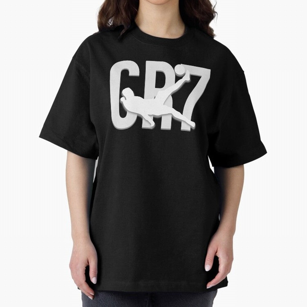 Cristiano Ronaldo Oversized T-Shirt Honor Football Greatness during FIFA World Cup 2026 USA Canada Mexico Spirit, Highlighting Portugal, CR7, Tournament Hype, Historic Matchups, Family Viewing Parties and Global Sports Pride; Ideal for Football