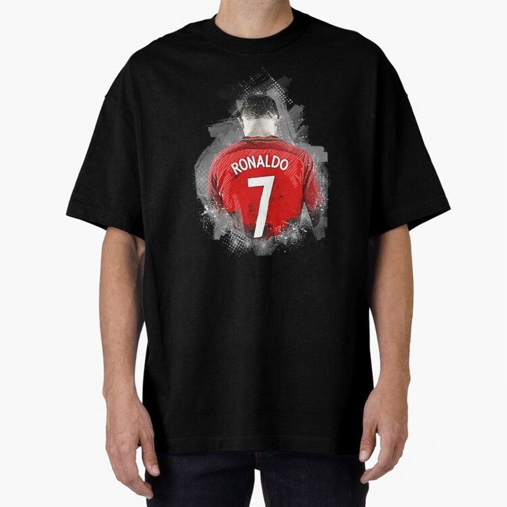 Cristiano Ronaldo Oversized T-Shirt Enjoy FIFA World Cup 2026 Group Stage for Fans of Neymar and Brazil, Portugal and Argentina, Bringing Vintage Soccer Flavor, Modern Football Stars, National Flags and Final Night Emotion; Created for Match Day