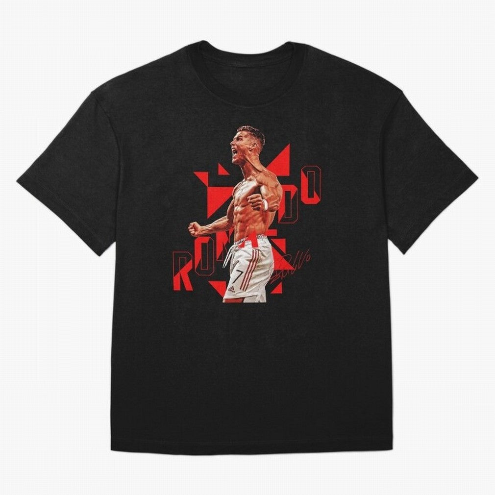 Cristiano Ronaldo Oversized T-Shirt Honor Football Greatness during FIFA World Cup 2026 for Fans of Messi and Cristiano Ronaldo and France and Portugal, Bringing Soccer Culture, Superstar Moments, National Team Dreams and Competitive Fire; Built