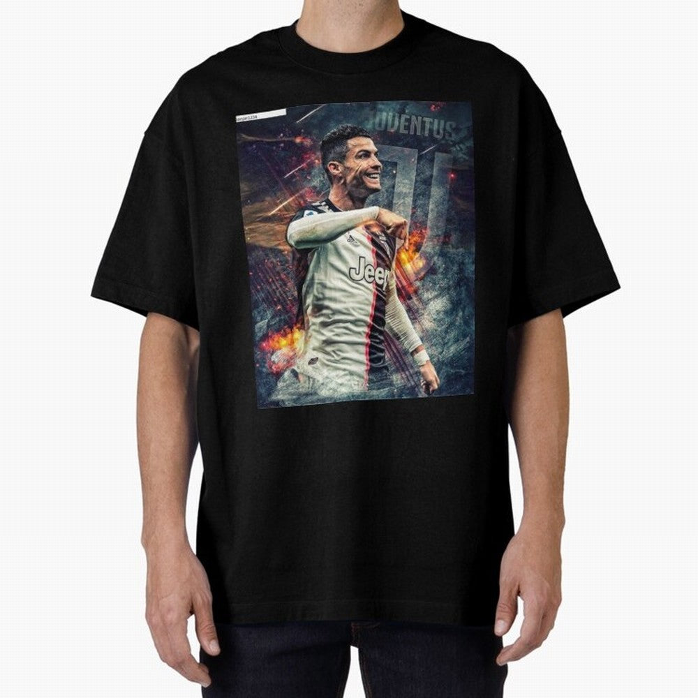Wallpaper Cristiano Ronaldo Oversized T-Shirt Live the Energy of Match Day Hype around FIFA World Cup 2026, Cristiano Ronaldo, Haaland and CR7, England, Global Supporter Spirit, Legendary Goals, National Colors and Tournament Celebration; Perfect