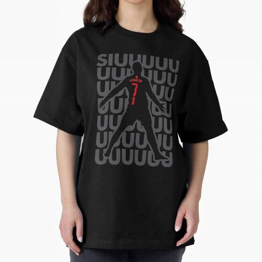 Cristiano Ronaldo Oversized T-Shirt Unlock FIFA World Cup 2026 USA Canada Mexico Spirit, Centered on England, France and Netherlands, CR7, Match Day Excitement, Supporter Culture, Golden Goals and Global Football Passion; Ideal for Fans Who Follow