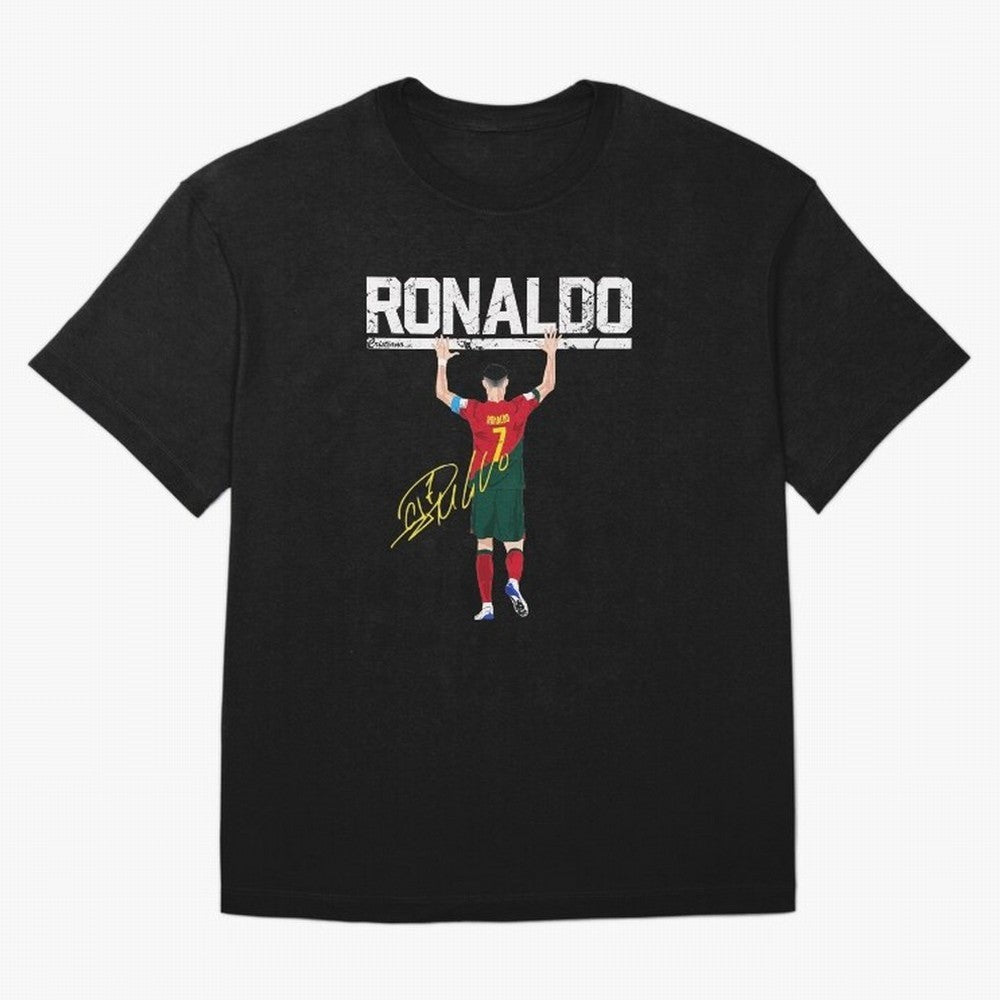Cristiano Ronaldo Portugal Jersey -The Farewell Oversized T-Shirt Support FIFA World Cup 2026 Group Stage Centered on Haaland and Mbappe, Spain and Netherlands Energy, Football Festival Excitement, Trophy Ambitions, Country Rivalries and Star