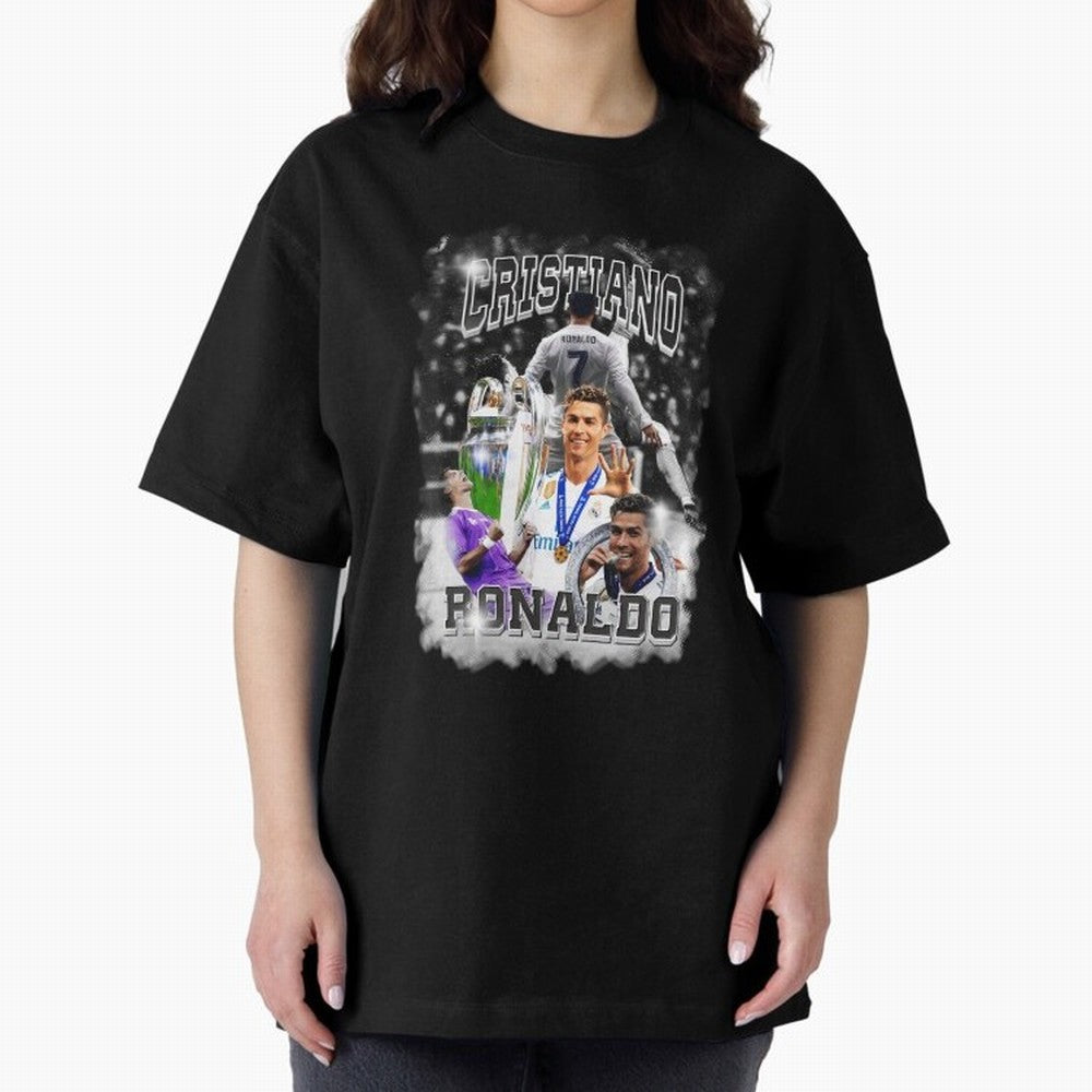 Cristiano Ronaldo Oversized T-Shirt Carry National Pride through the FIFA World Cup 2026 Journey through Mbappe and Neymar Highlights, England Pride, Champion Mindset, Group Stage Buzz, Knockout Tension and Passionate Fan Culture; Ideal for Fans