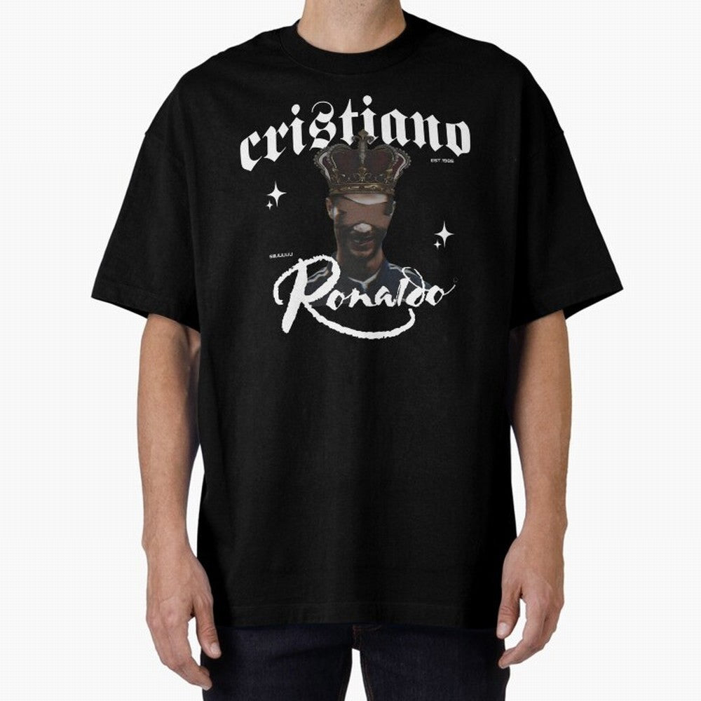 CR7 King edition Oversized T-Shirt Live the Energy of the FIFA World Cup 2026 USA Canada Mexico Journey through Neymar Highlights, Brazil Pride, Worldwide Fan Energy, Dramatic Goals, Stadium Lights and Championship Celebrations; Great for Watch