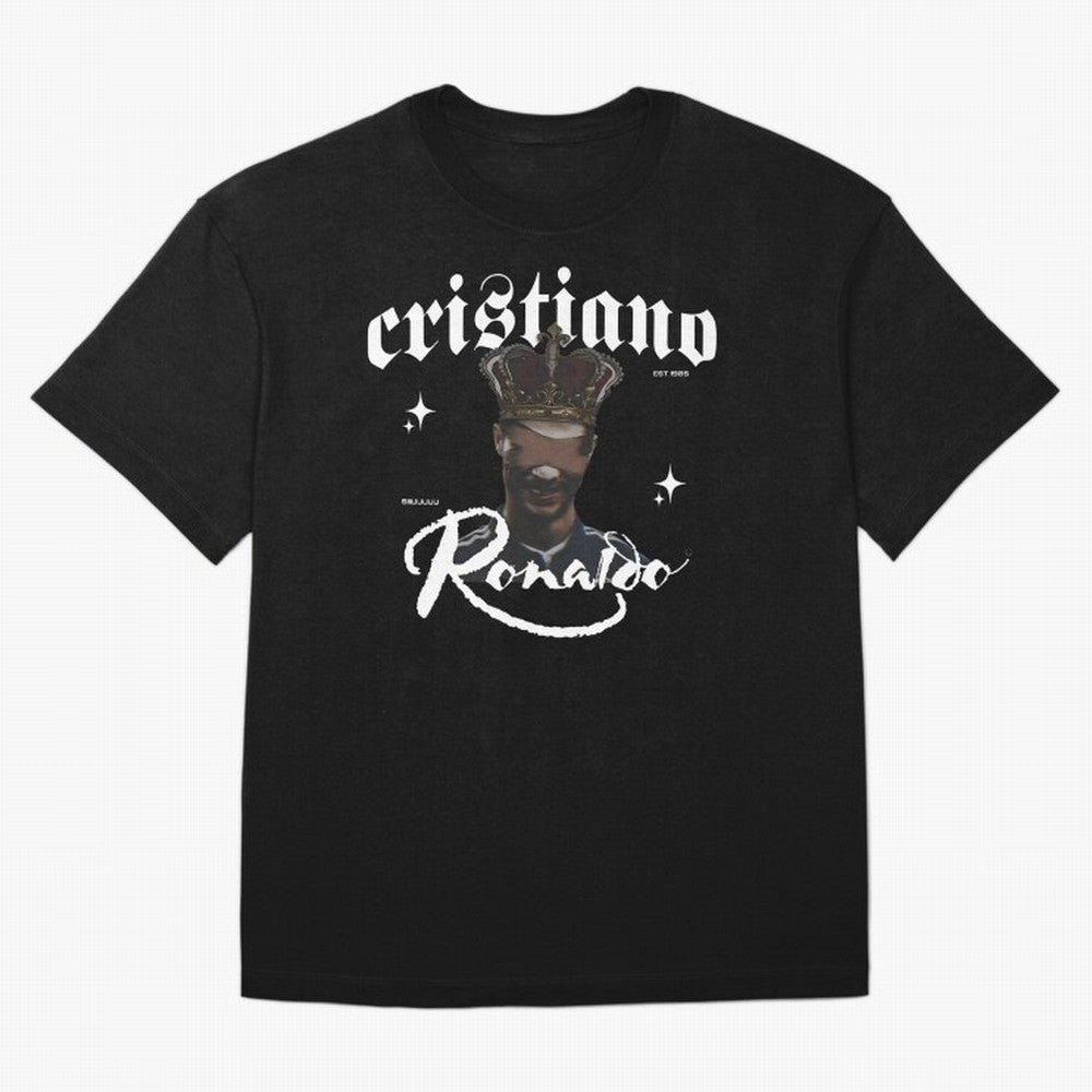 CR7 King edition Oversized T-Shirt Live the Energy of the FIFA World Cup 2026 USA Canada Mexico Journey through Neymar Highlights, Brazil Pride, Worldwide Fan Energy, Dramatic Goals, Stadium Lights and Championship Celebrations; Great for Watch