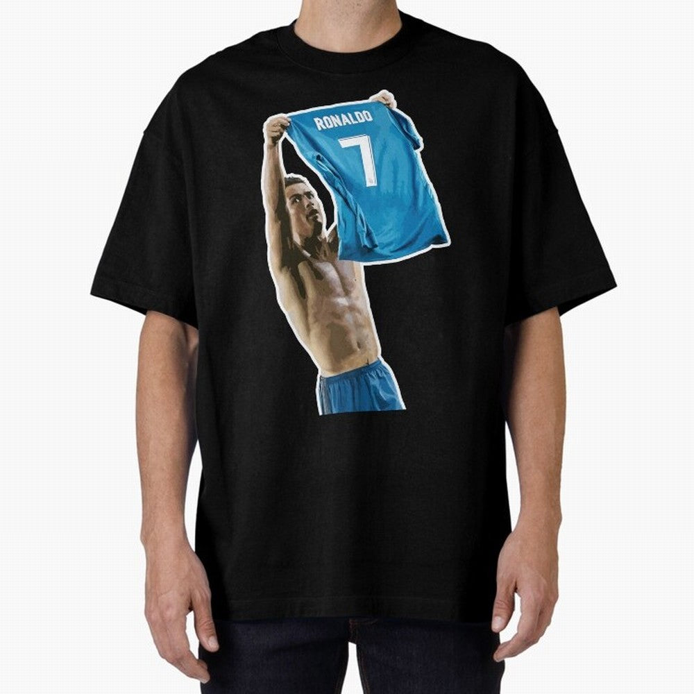 Cristiano Ronaldo Oversized T-Shirt Cheer through Every Moment of Match Day Hype around FIFA World Cup 2026 USA Canada Mexico, CR7 and Messi, France and Portugal, Stadium Chants, National Pride, Trophy Dreams and Unforgettable Football Memories;