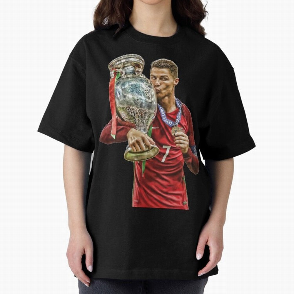 cristiano ronaldo Oversized T-Shirt Celebrate Football Heritage in the FIFA World Cup 2026 Journey through Messi, CR7 and Mbappe Highlights, Portugal, Spain and Germany Pride, Global Supporter Spirit, Legendary Goals, National Colors and Tournament