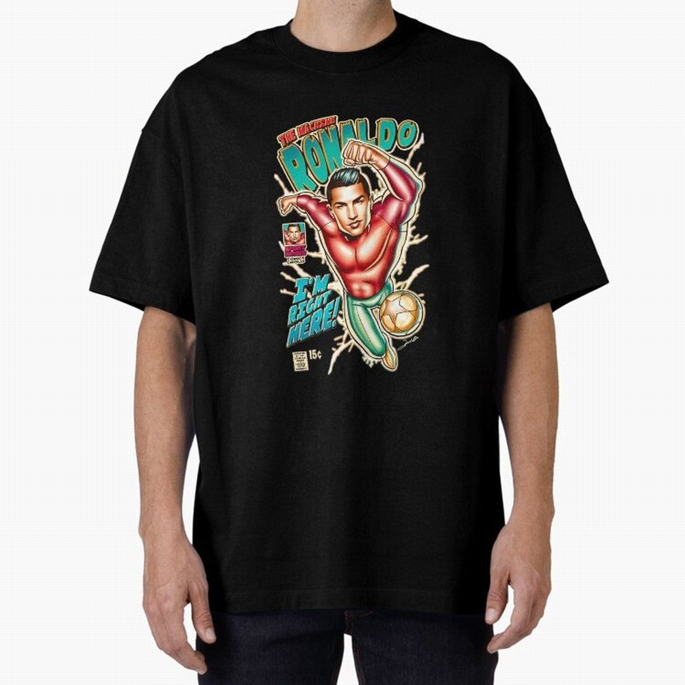 Cristiano Ronaldo CR7 Cristiano Ronaldo Oversized T-Shirt Turn Up for the FIFA World Cup 2026 Journey through Messi, Neymar and Mbappe Highlights, France and Portugal Pride, Championship Spirit, Famous Goals, Roaring Crowds and International