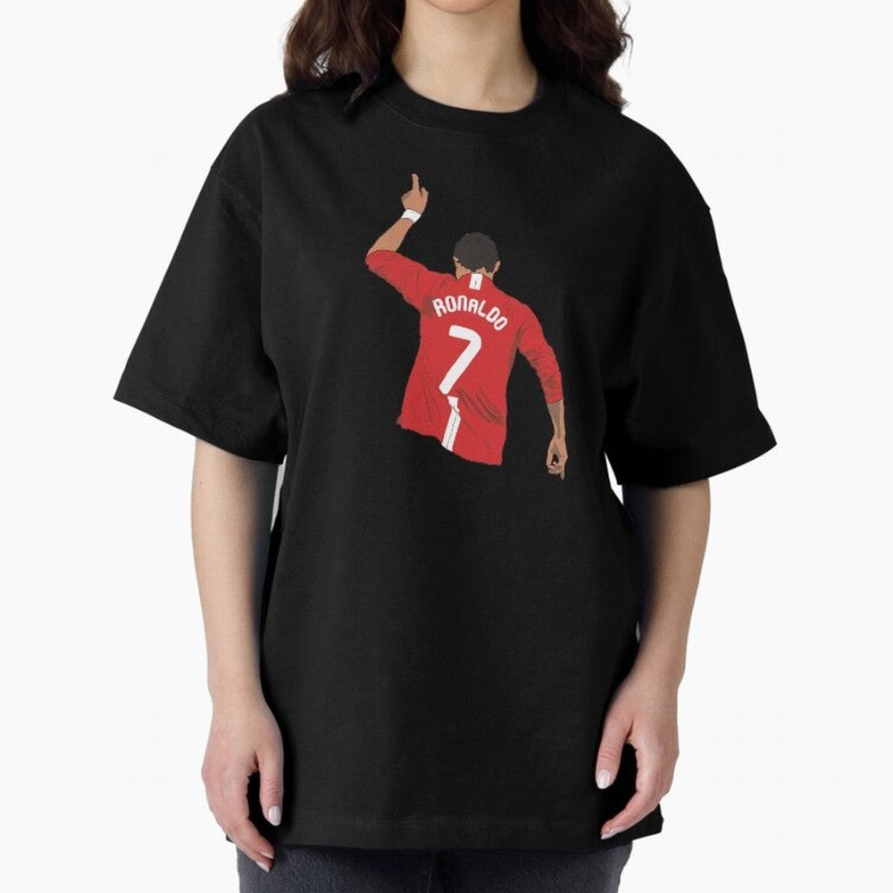 Cristiano Ronaldo MUFC Oversized T-Shirt Bring Home FIFA World Cup 2026 USA Canada Mexico for Fans of Haaland and Mbappe and Spain, Bringing Stadium Chants, National Pride, Trophy Dreams and Unforgettable Football Memories; Perfect for Fans,