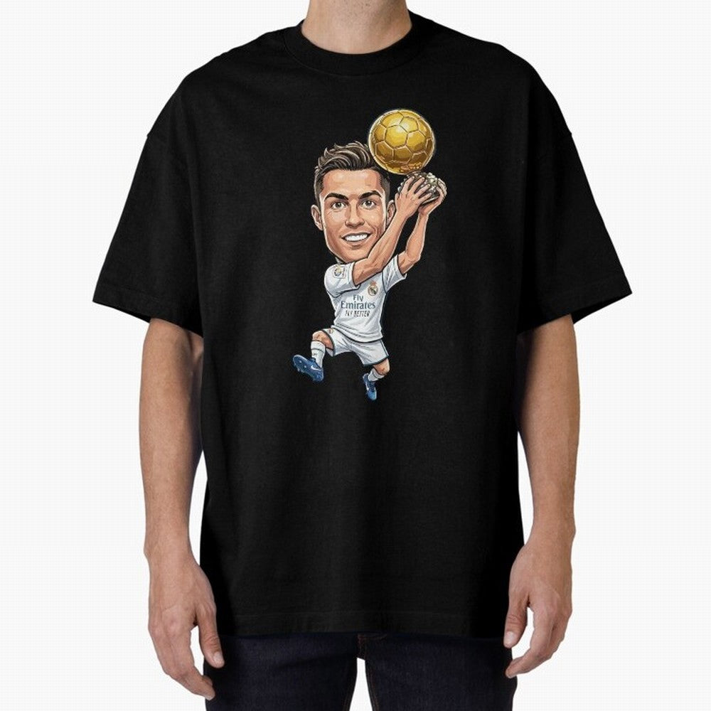 Cristiano Ronaldo Oversized T-Shirt Join Supporters Worldwide for FIFA World Cup 2026 Centered on Mbappe, France Energy, Stadium Memories, Football Loyalty, International Chants and Championship Tradition; Perfect for Supporters Who Want Bold