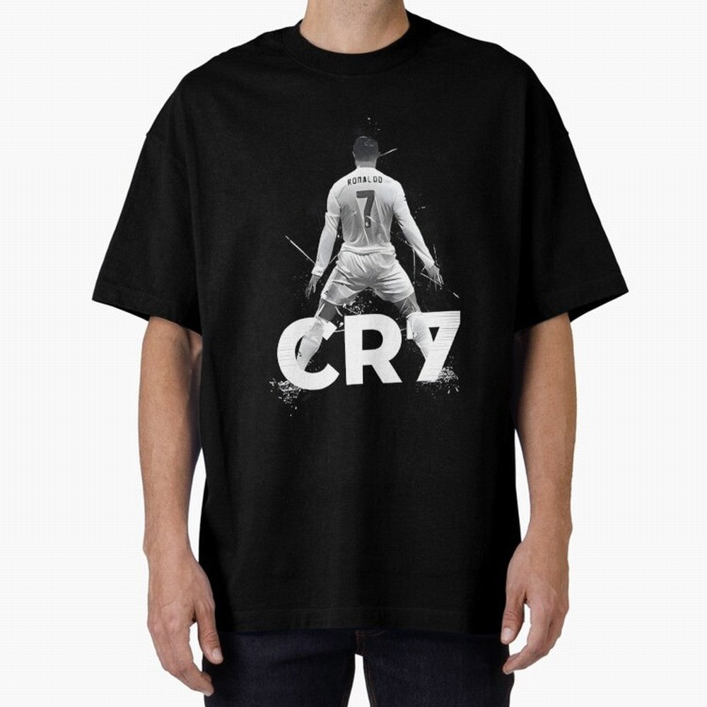 Cr7 Oversized T-Shirt Celebrate the Magic of the FIFA World Cup 2026 Journey through Cristiano Ronaldo Highlights, England and Germany Pride, Retro Football Energy, Iconic Rivalries, Trophy Chase Drama and Stadium Atmosphere; Ideal for Football