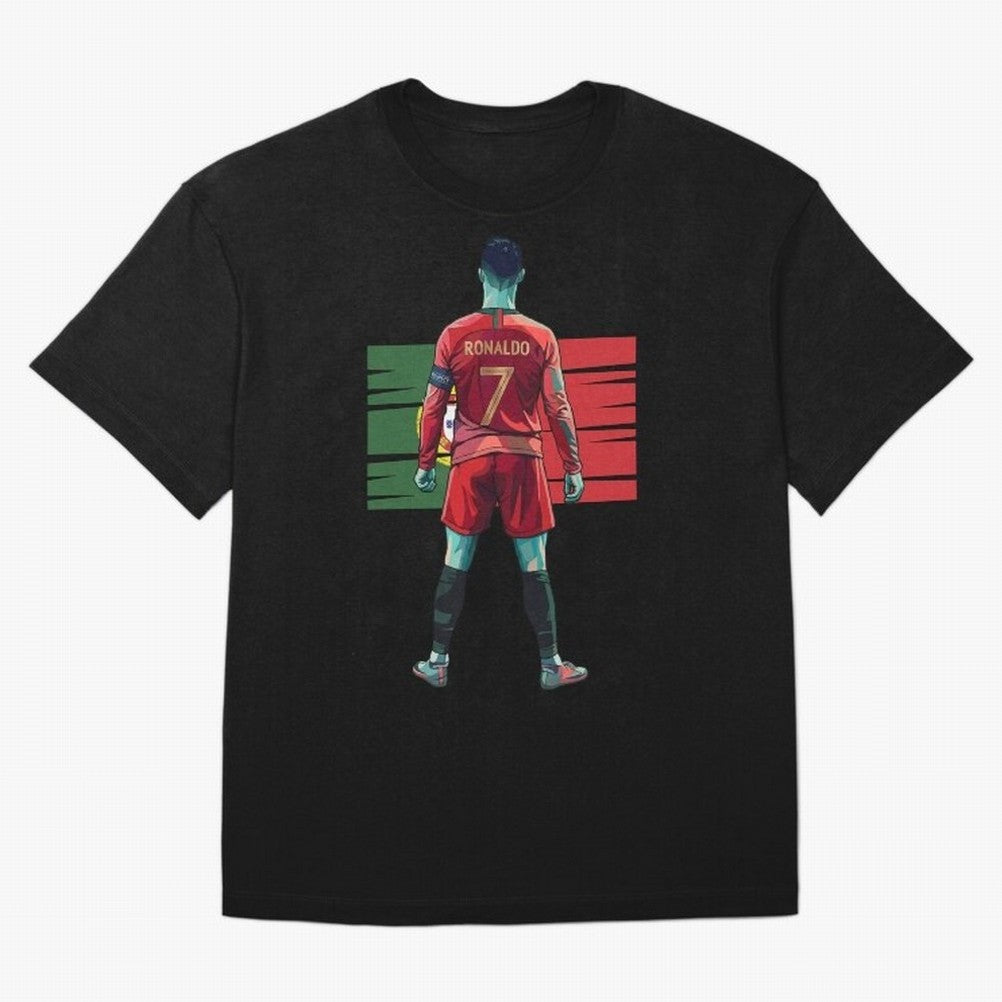 Cristiano Ronaldo Oversized T-Shirt Fuel the Hype around Global Football Passion for FIFA World Cup 2026 Group Stage, Centered on Cristiano Ronaldo, Spain, Classic Soccer Heritage, Championship Pressure, Fan Loyalty and International Pride; Perfect