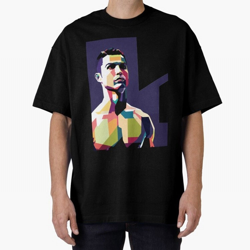 Ronaldo Cristiano Ronaldo Oversized T-Shirt Bring International Match Energy to FIFA World Cup 2026 USA Canada Mexico for Fans of Cristiano Ronaldo, Haaland and CR7 and Spain, Bringing Football History, Final Match Energy, Crowd Noise and Once in a