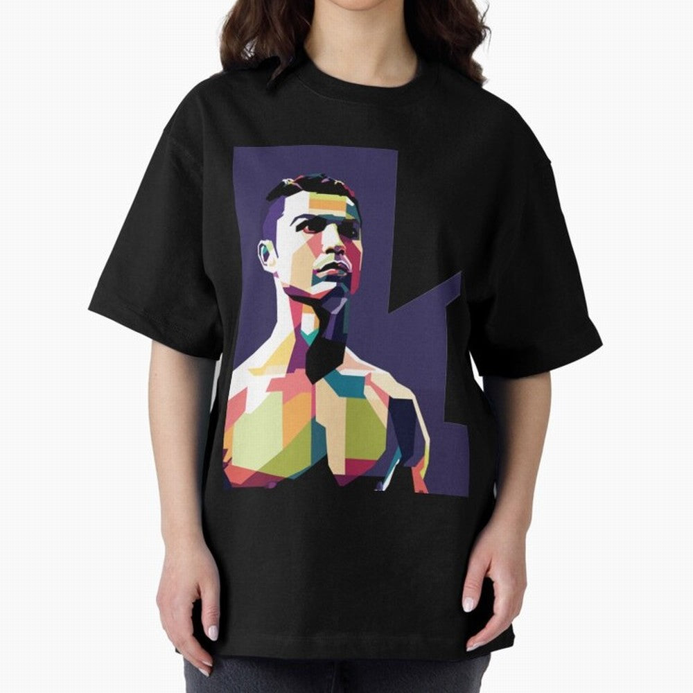 Ronaldo Cristiano Ronaldo Oversized T-Shirt Bring International Match Energy to FIFA World Cup 2026 USA Canada Mexico for Fans of Cristiano Ronaldo, Haaland and CR7 and Spain, Bringing Football History, Final Match Energy, Crowd Noise and Once in a