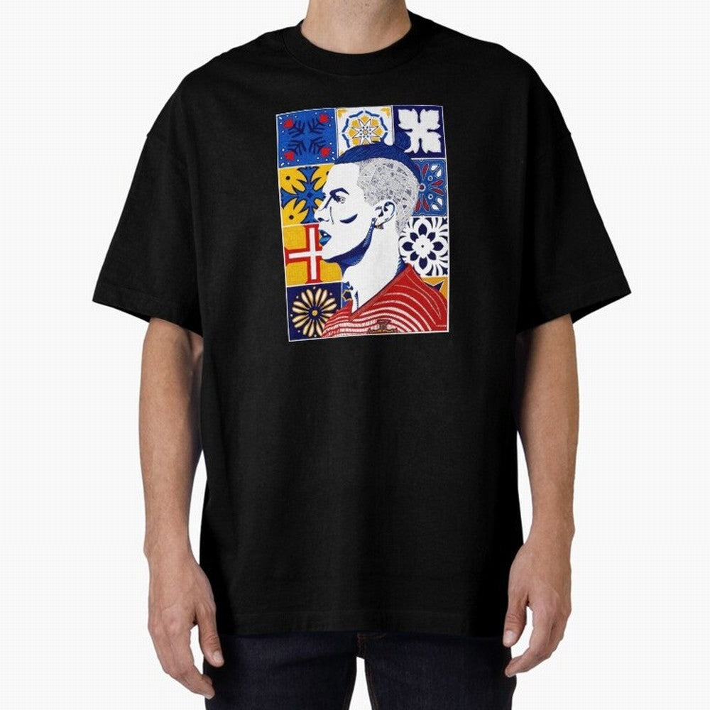 Cristiano Ronaldo Azulejos Oversized T-Shirt Celebrate the Stars of the FIFA World Cup 2026 Journey through Messi, CR7 and Mbappe Highlights, England Pride, Worldwide Fan Energy, Dramatic Goals, Stadium Lights and Championship Celebrations; Perfect