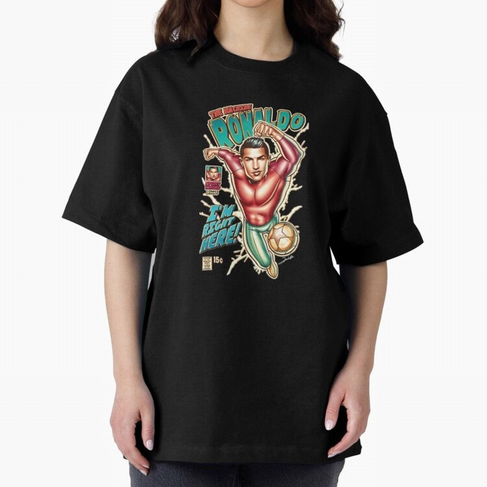 The Machine Ronaldo Oversized T-Shirt Fuel the Hype around FIFA World Cup 2026 for Fans of CR7 and Messi and Spain, Bringing Worldwide Fan Energy, Dramatic Goals, Stadium Lights and Championship Celebrations; Built for Supporters Chasing Trophy