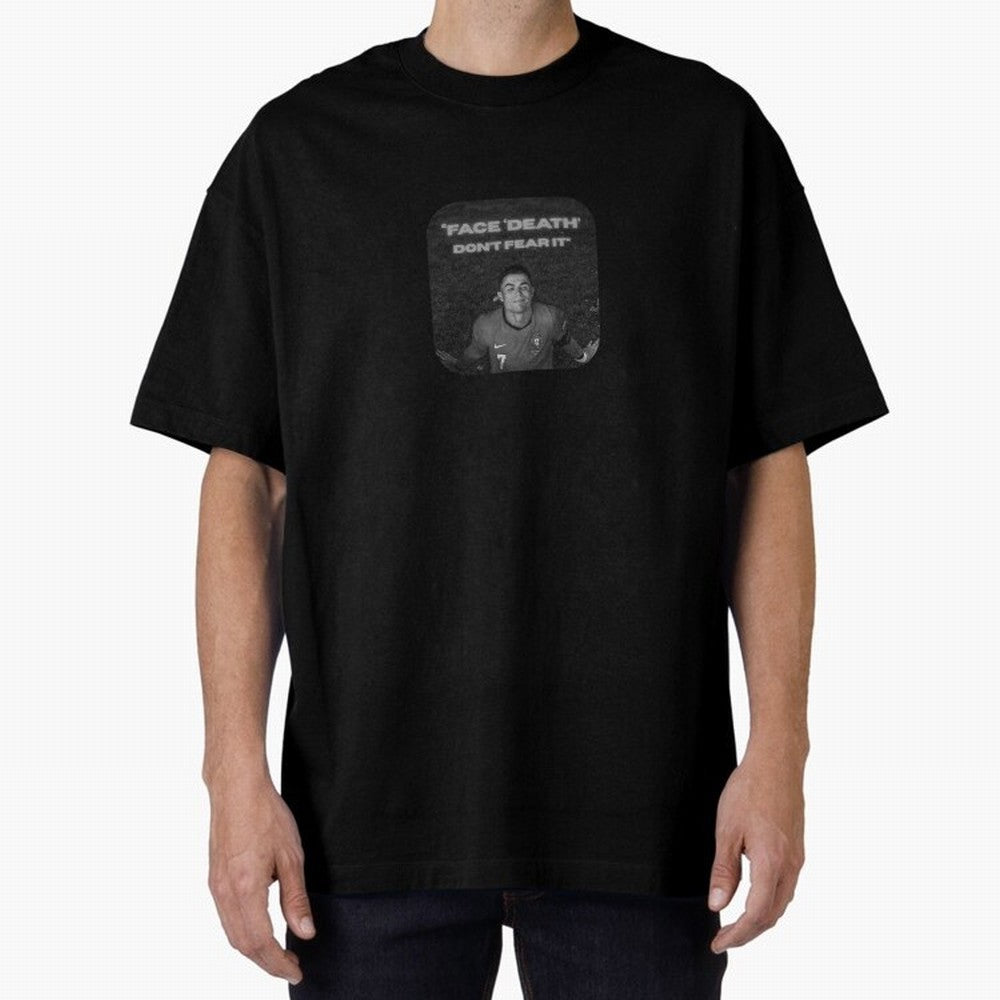 CR7 Fearless Icon Oversized T-Shirt Enjoy FIFA World Cup 2026 Group Stage for Fans of Haaland and Mbappe and Germany, Bringing Worldwide Fan Energy, Dramatic Goals, Stadium Lights and Championship Celebrations; Perfect for People Who Love
